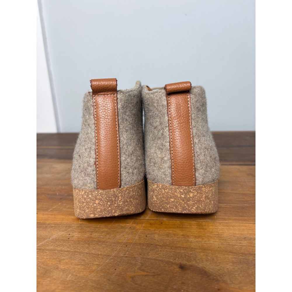 Comfortfusse Karl 341W05 Brown Wool Sneaker Chukka Boots Women EU 41 Platform - Picture 4 of 4